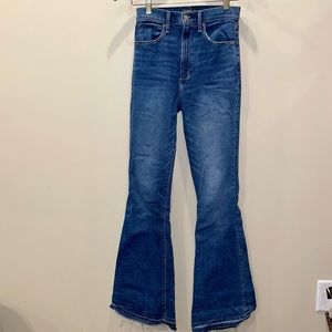 Abercrombie Flare Boot Cut High Waist Jeans Bell Bottoms